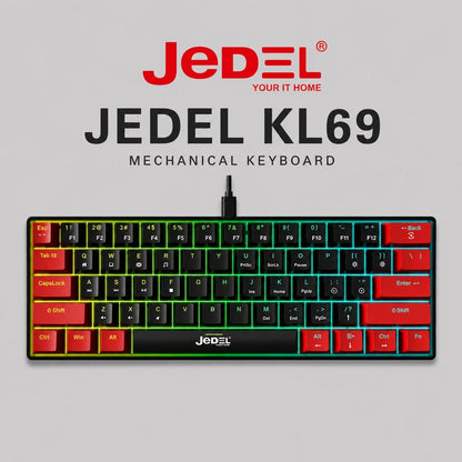 JEDEL KL69 Mechanical Gaming Keyboard - Blue Switch