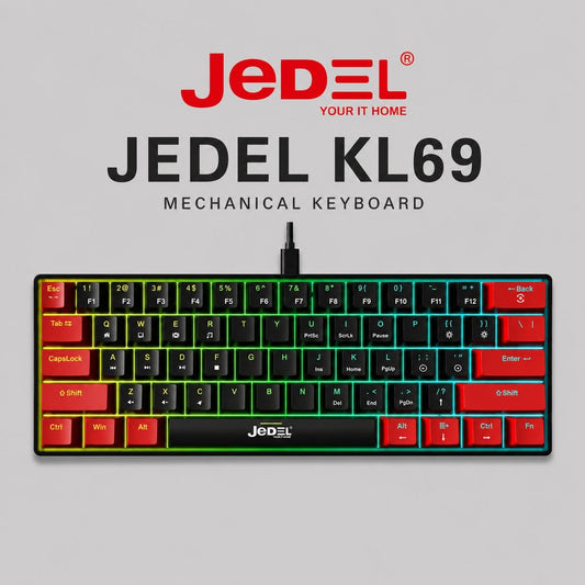 JEDEL KL69 Mechanical Gaming Keyboard - Blue Switch